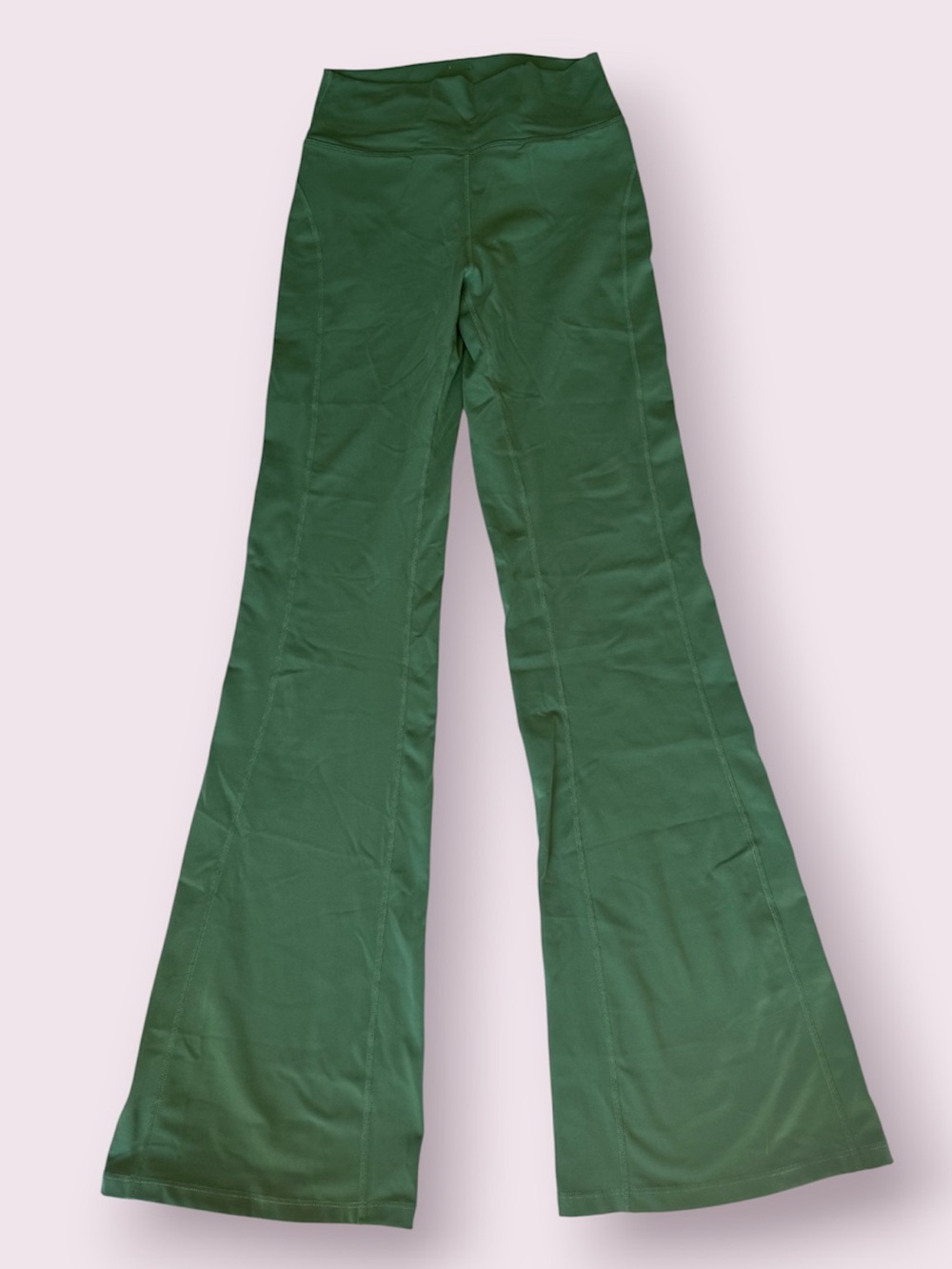 L Space Active Green High Rise Flared Leggings Size Medium